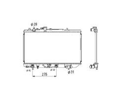 Nrf 53478 - RADIADOR MAZDA 121 90-