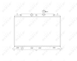 Nrf 53491 - RADIADOR ALU BRAZED KIA RIO 05-