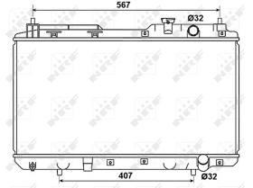 Nrf 53506 - RADIADOR ALU BRAZED HONDA CR-V 97-