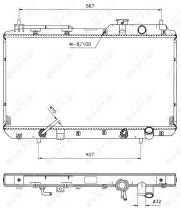 Nrf 53507 - RADIADOR ALU BRAZED HONDA CR-V 97-
