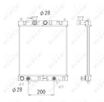 Nrf 53510 - RADIADOR ALU BRAZED NISSAN MICRA 92