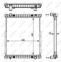Nrf 53538 - RADIADOR ALU BRAZED IVECO EUROCARGO