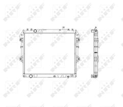 Nrf 53541 - RADIADOR ALU BRAZED TOYOTA HILUX 04