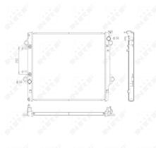 Nrf 53568 - RADIADOR ALU BRAZED TOYOTA LAND CRU