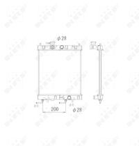 Nrf 53571 - RADIADOR ALU BRAZED NISSAN MICRA 92