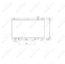 Nrf 53588 - RADIADOR ALU BRAZED TOYOTA CAMRY 01