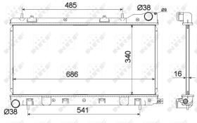 Nrf 53595 - RADIADOR ALU BRAZED SUBARU FORESTER