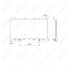 Nrf 53596 - RADIADOR ALU BRAZED SUBARU FORESTER