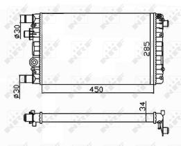 Nrf 53602 - RADIADOR ALU MECHAN FIAT SEICENTO 9