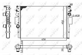 Nrf 53614A - RADIADOR ALU MECHAN IVECO DAILY II