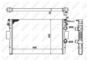 Nrf 53623A - RADIADOR ALU MECHAN IVECO DAILY II
