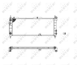 Nrf 53631 - RADIADOR ALU MECHAN OPEL VAUXHALL C