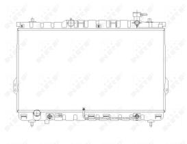 Nrf 53646 - RADIADOR ALU BRAZED HYUNDAI SANTA F