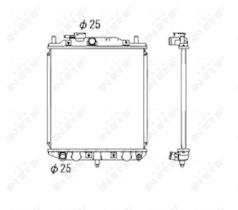 Nrf 53673 - RADIADOR ALU BRAZED DAIHATSU CUORE