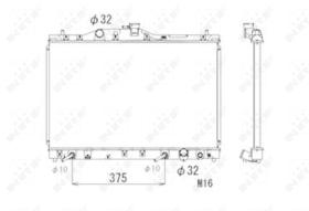 Nrf 53675 - RADIADOR ALU BRAZED HONDA LEGEND 91