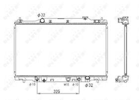 Nrf 53679 - RADIADOR ALU BRAZED HONDA STREAM 01