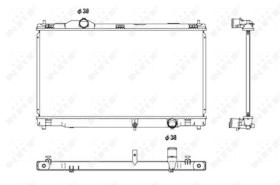 Nrf 53680 - RADIADOR ALU BRAZED LEXUS IS 250 05