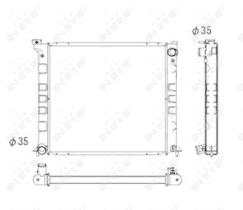 Nrf 53692 - RADIADOR ALU BRAZED NISSAN 300ZX 90