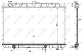 Nrf 53693 - RADIADOR ALU BRAZED INFINITI I30 99