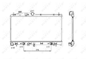 Nrf 53700 - RADIADOR ALU BRAZED SUBARU LEGACY 0