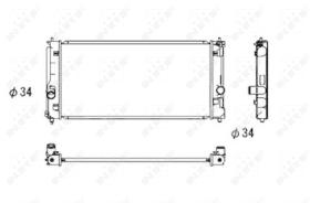 Nrf 53709 - RADIADOR ALU BRAZED TOYOTA MR2 99-