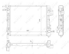 Nrf 53712 - RADIADOR ALU BRAZED DODGE (CHRYSLER