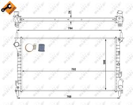 Nrf 53713 - RADIADOR ALU BRAZED FORD TOURNEO CO
