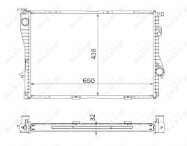 Nrf 53722 - RADIADOR ALU BRAZED BMW 525D E39 96