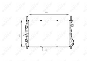 Nrf 53741 - RADIADOR ALU BRAZED FORD MONDEO 00-