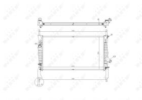 Nrf 53742 - RADIADOR ALU BRAZED FORD TRANSIT 26