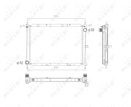 Nrf 53758 - RADIADOR ALU BRAZED NISSAN MICRA 03