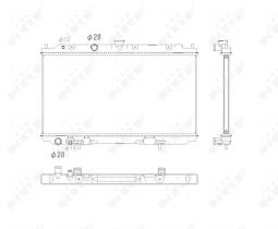 Nrf 53760 - RADIADOR ALU BRAZED NISSAN PRIMERA