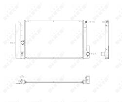 Nrf 53763 - RADIADOR ALU BRAZED TOYOTA AURIS 06