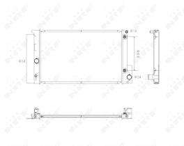 Nrf 53766 - RADIADOR ALU BRAZED TOYOTA AURIS 06