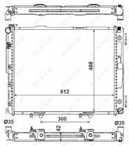 Nrf 53786 - RADIADOR ALU BRAZED MERCEDES 400 92