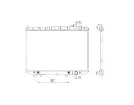 Nrf 53791 - RADIADOR NISSAN PICK UP AT 98-