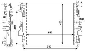 Nrf 53801 - RADIADOR ALU MECHAN MERCEDES VIANO