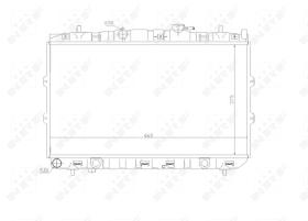 Nrf 53819 - RADIADOR ALU BRAZED KIA CERATO 04-