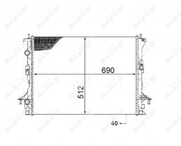 Nrf 53820 - RADIADOR ALU BRAZED RENAULT ESPACE