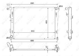 Nrf 53821 - RADIADOR ALU BRAZED HYUNDAI I30 07-