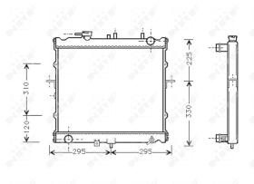 Nrf 53831 - RADIADOR ALU BRAZED KIA RETONA 99-