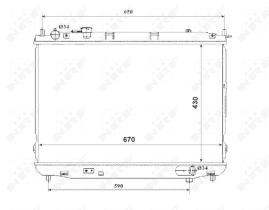 Nrf 53847 - RADIADOR ALU BRAZED KIA CARENS 02-
