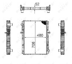 Nrf 53859 - RADIADOR ALU BRAZED NISSAN ATLEON 0