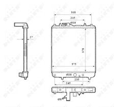 Nrf 53862 - RADIADOR ALU BRAZED OPEL VAUXHALL A