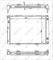 Nrf 53866 - RADIADOR ALU BRAZED MERCEDES 190 87