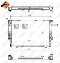 Nrf 53870 - RADIADOR ALU BRAZED BMW 525D 90-