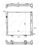 Nrf 53872 - RADIADOR ALU BRAZED MERCEDES 200 92