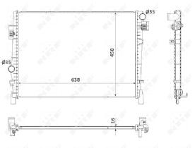 Nrf 53901 - RADIADOR ALU BRAZED DODGE (CHRYSLER