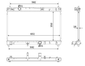Nrf 53925 - RADIADOR ALU BRAZED TOYOTA YARIS 06