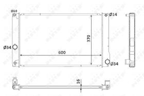 Nrf 53926 - RADIADOR ALU BRAZED LEXUS CT 200H 1